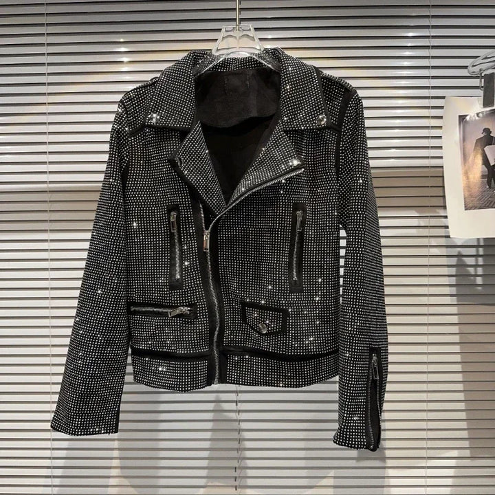 Sequin Biker Jacket - Festigal