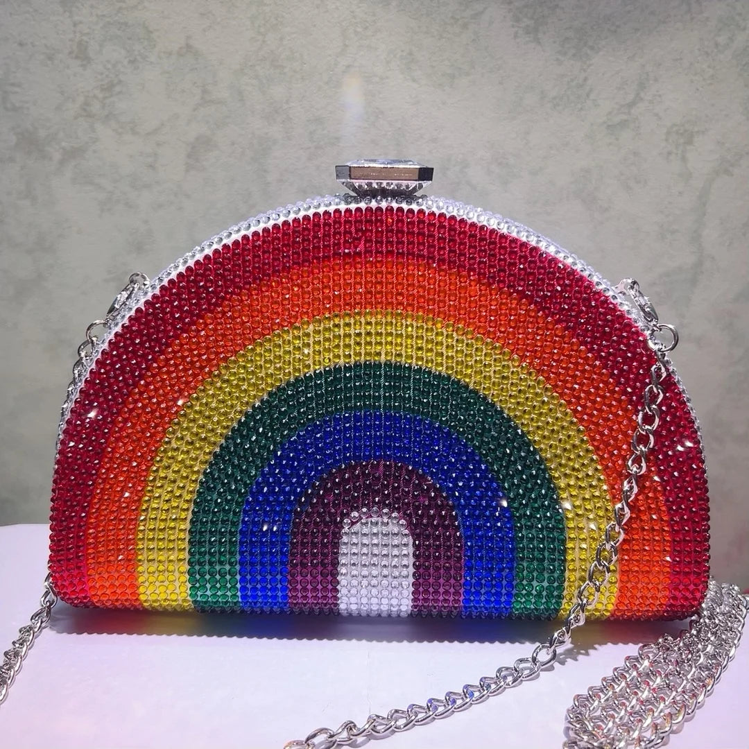 Rainbow Sequin Clutch Bag - Festigal