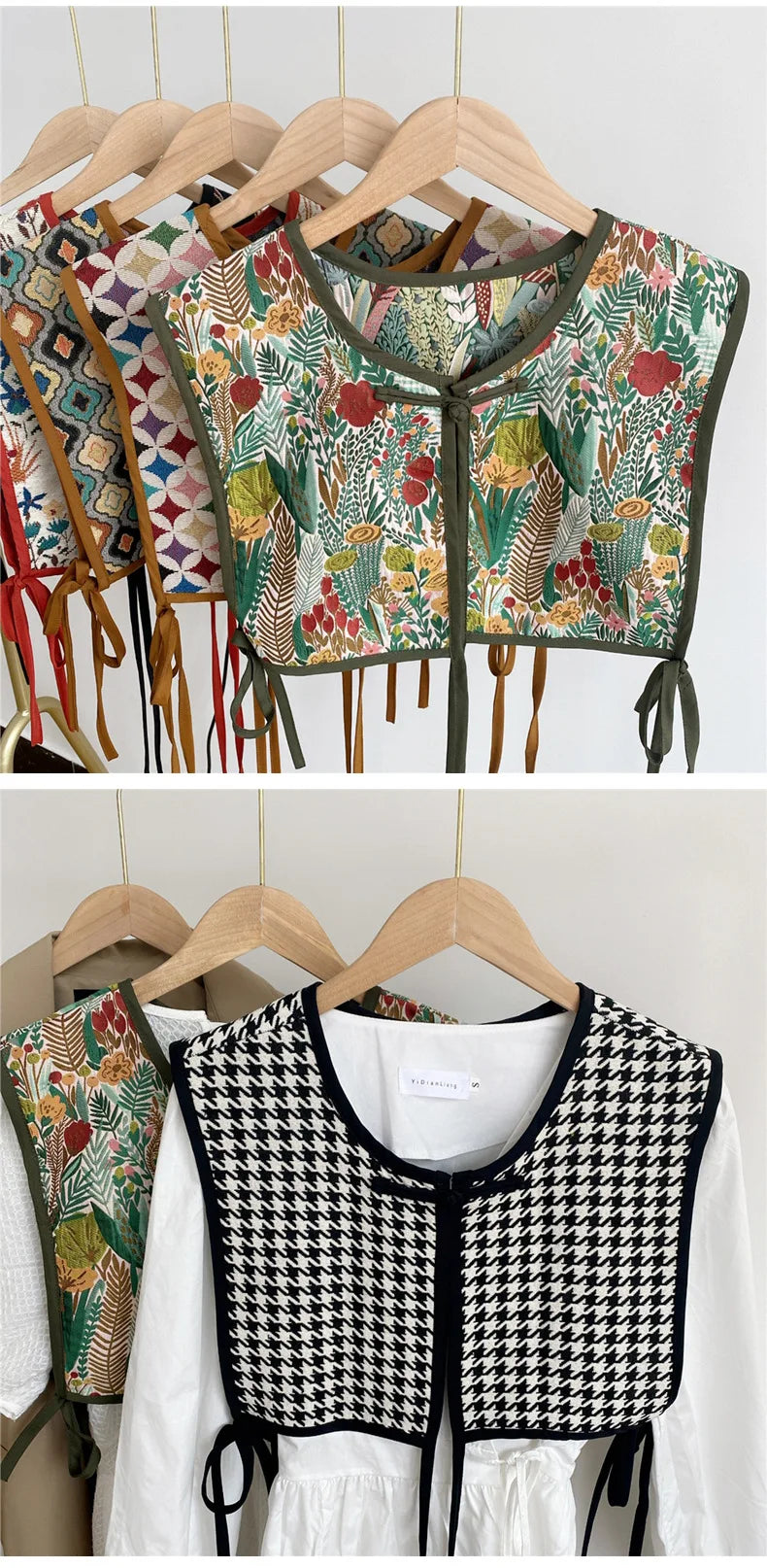 Embroidered Cropped Waistcoat - Boho Festival Layer