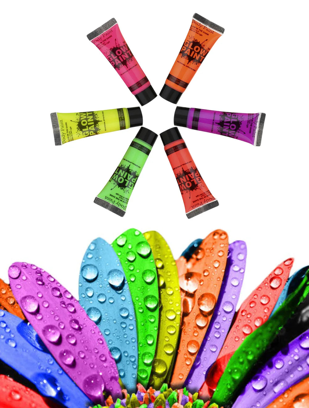 6 to 24 pieces UV Flourescent Face & Body Make Up - Festigal