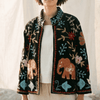 Embroidered Velvet Elephant Kimono