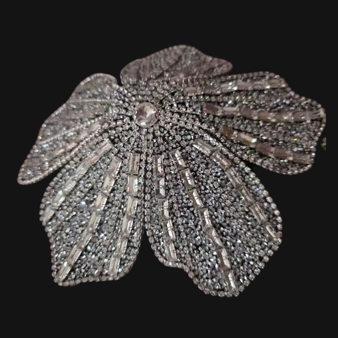 Rhinestone Flower Bralet