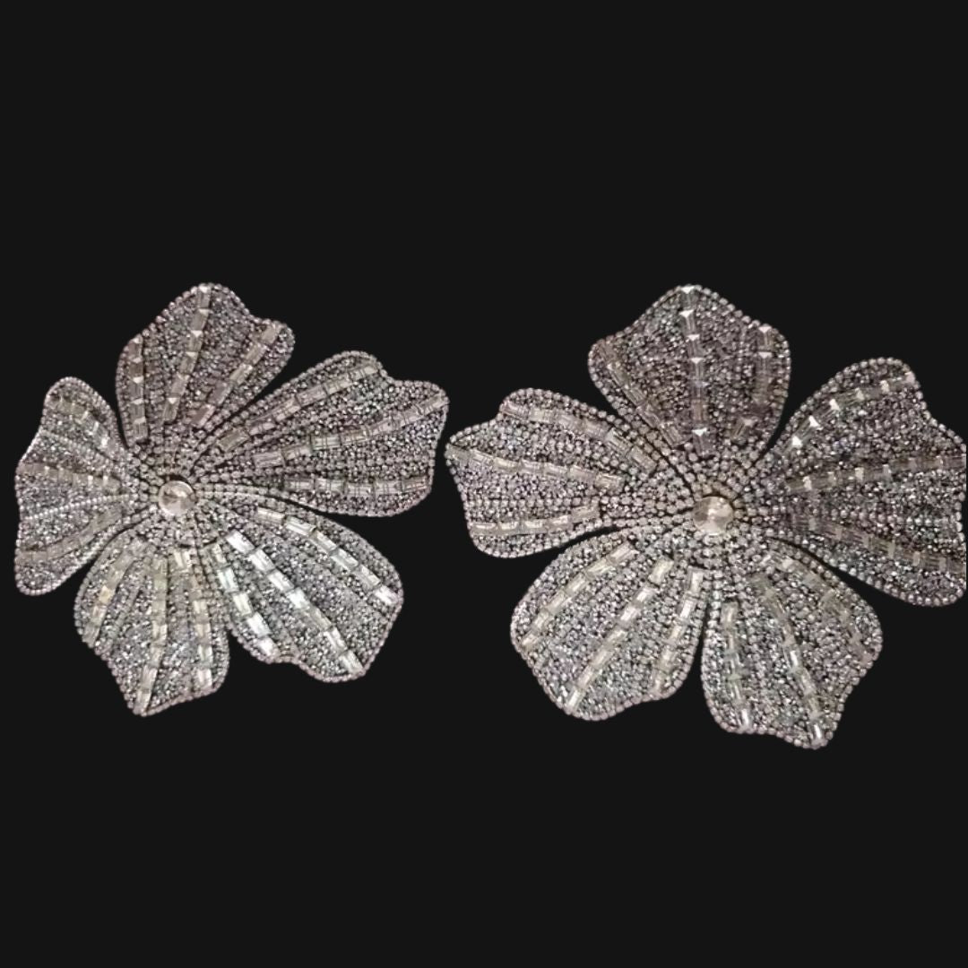 Rhinestone Flower Bralet