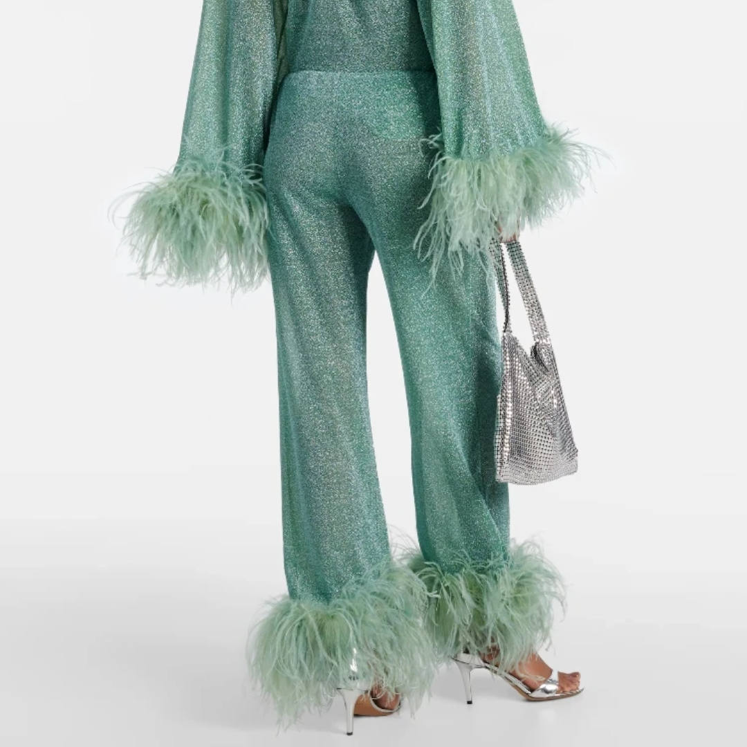 Sparkly Feather Pants