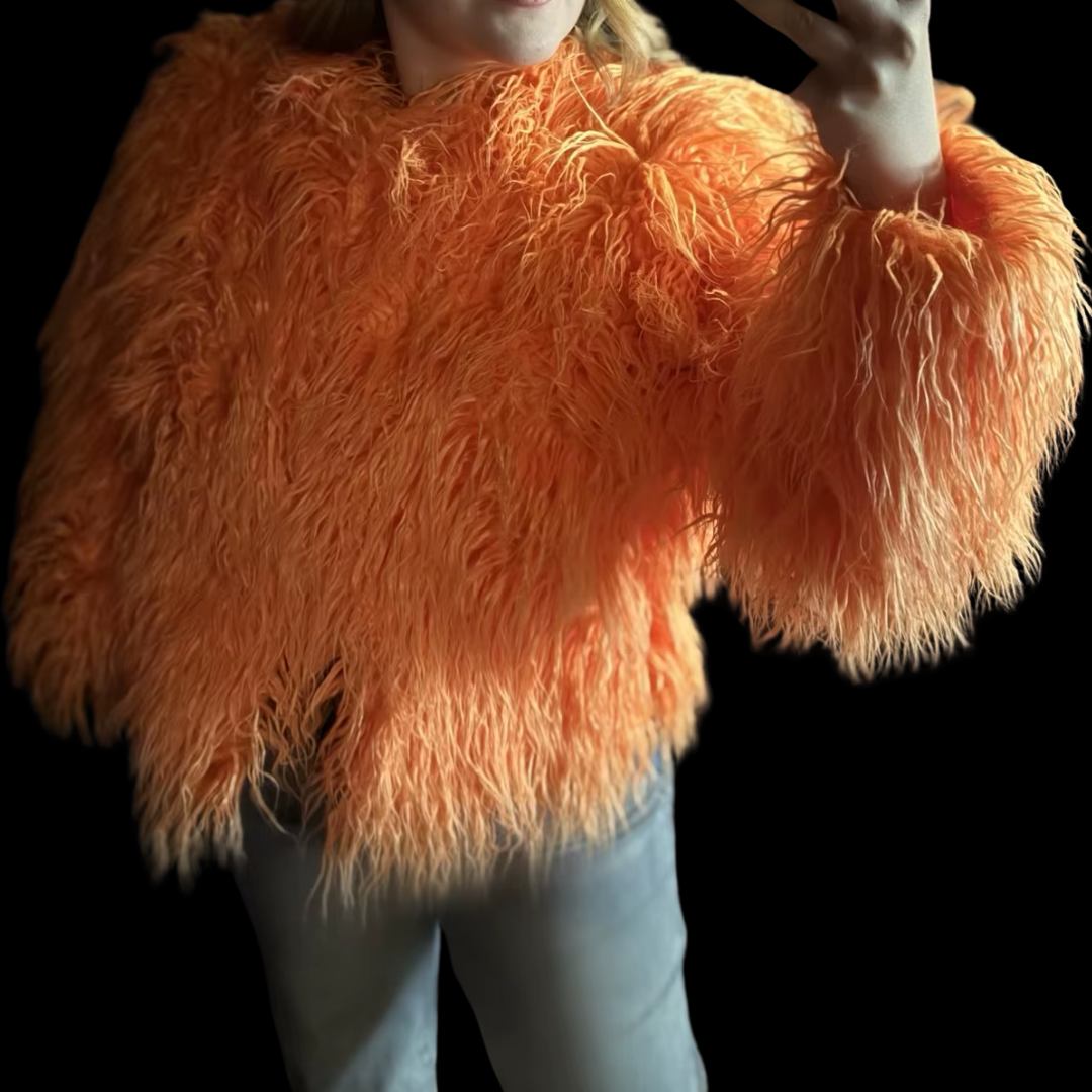 Shaggy Faux Fur Jacket Coat - Festigal