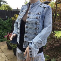 Retro Military Style Denim Jacket