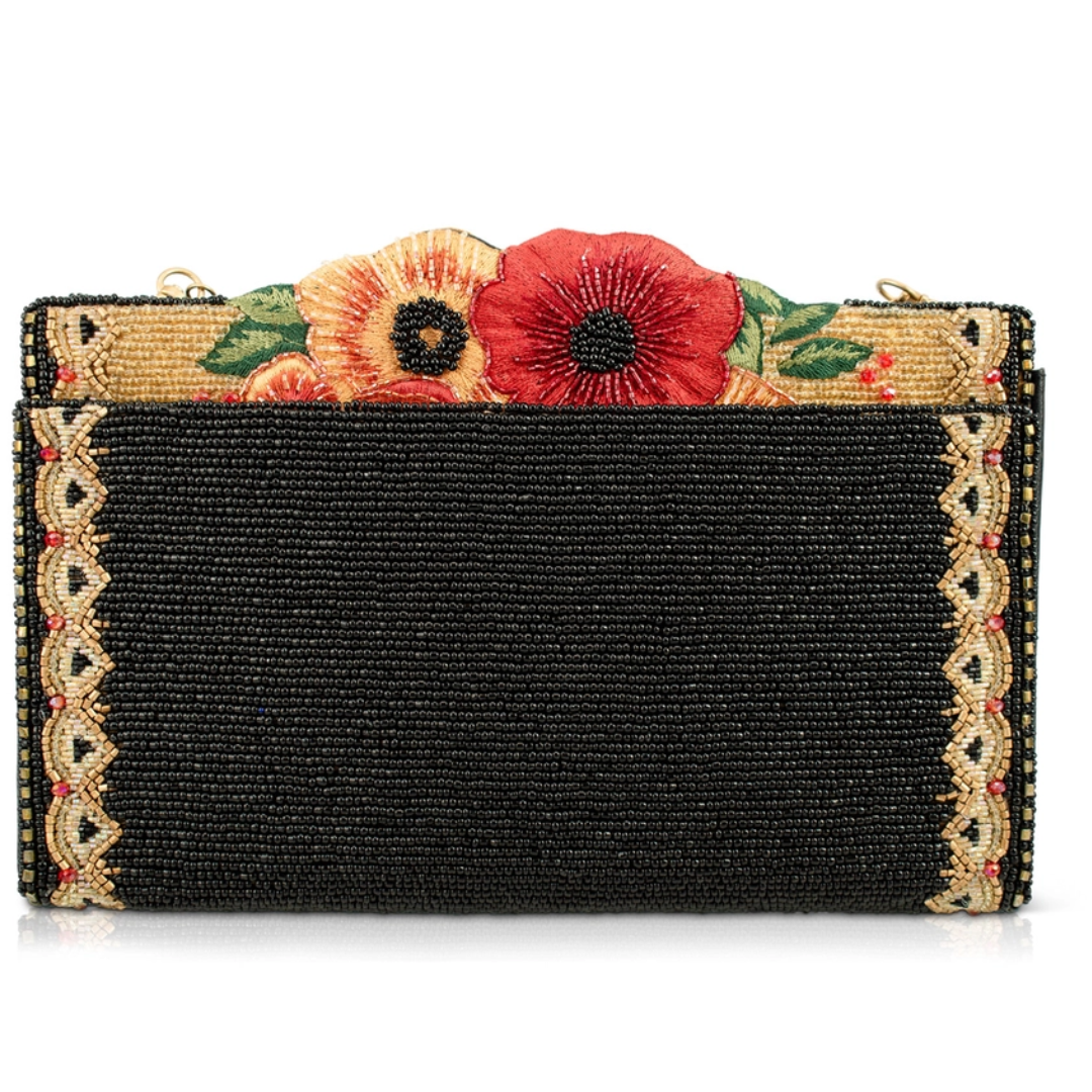 Beaded Frida Kahlo Crossbody Handbag
