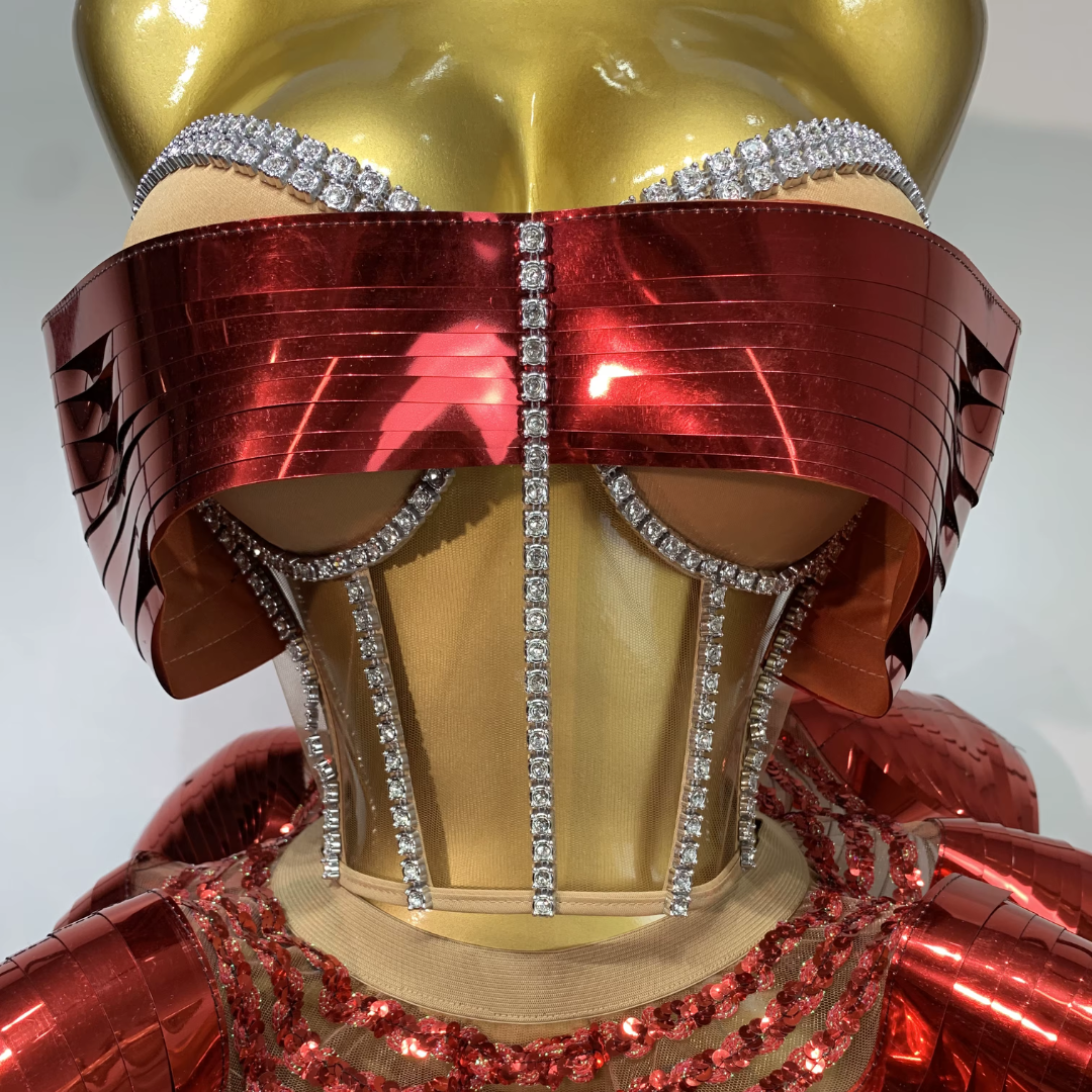 Futuristic Wave A-Line Dress