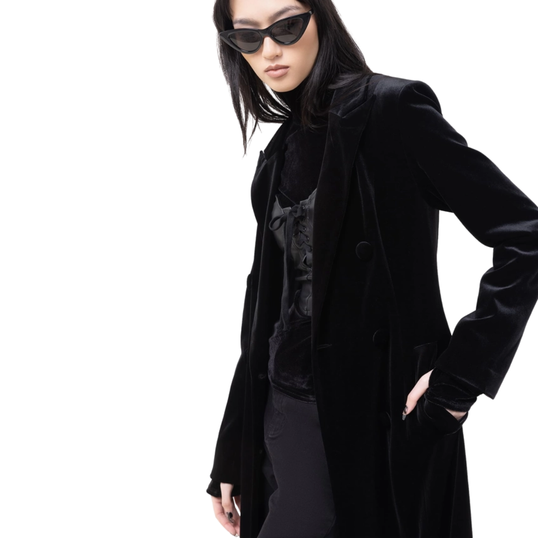 Velvet Longline Jacket