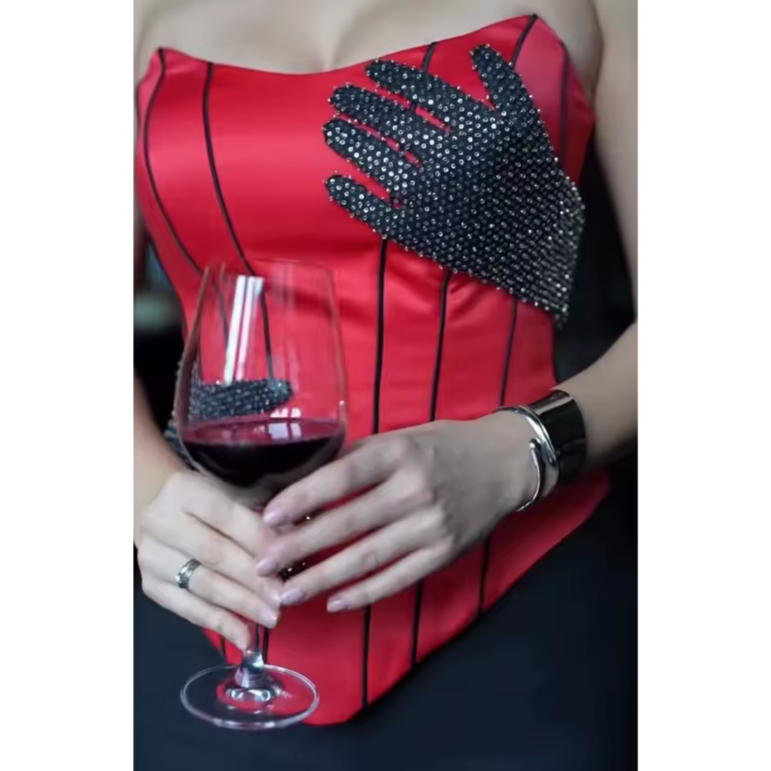 Hands Satin Corset