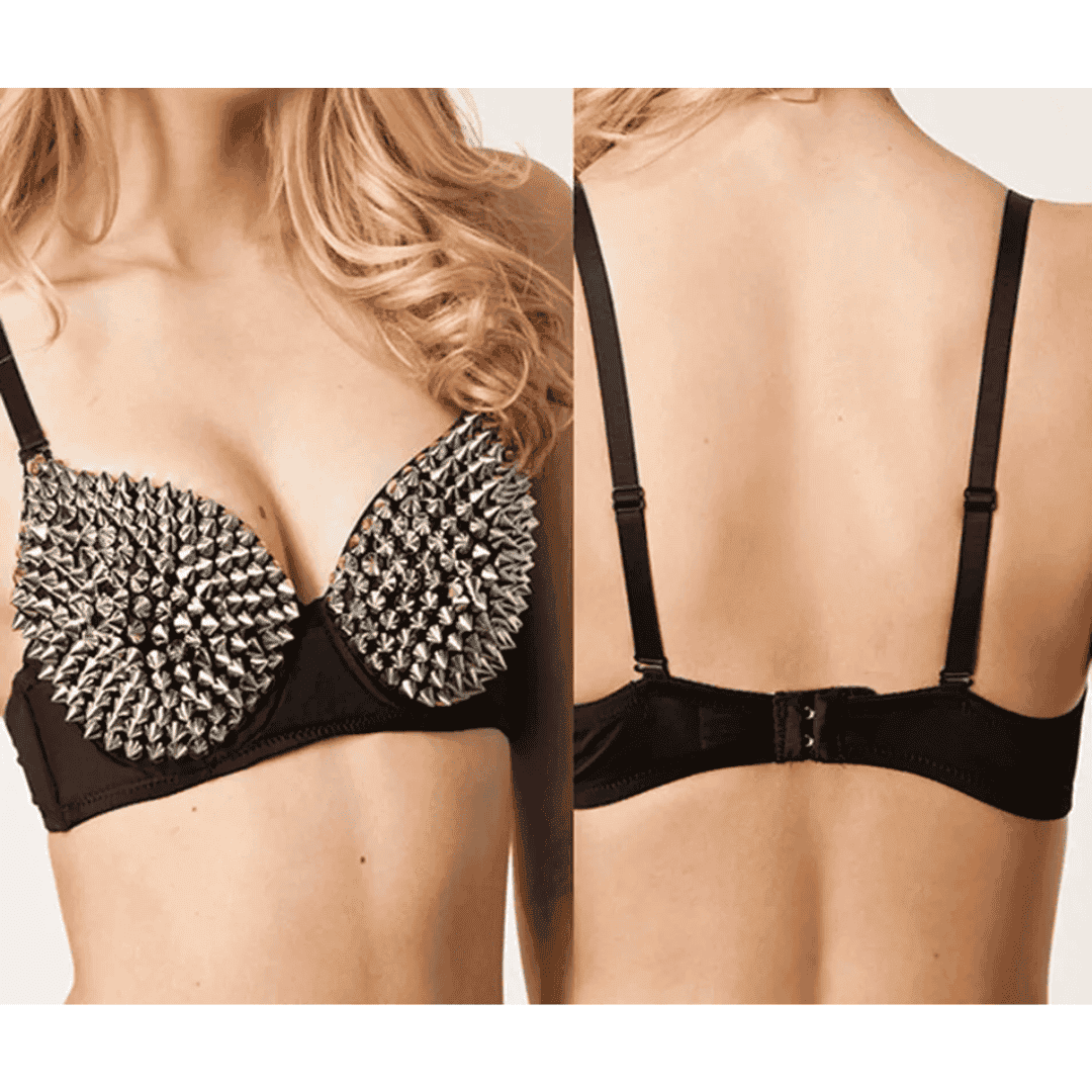 Goth Inspired Spiked Bra - Festigal