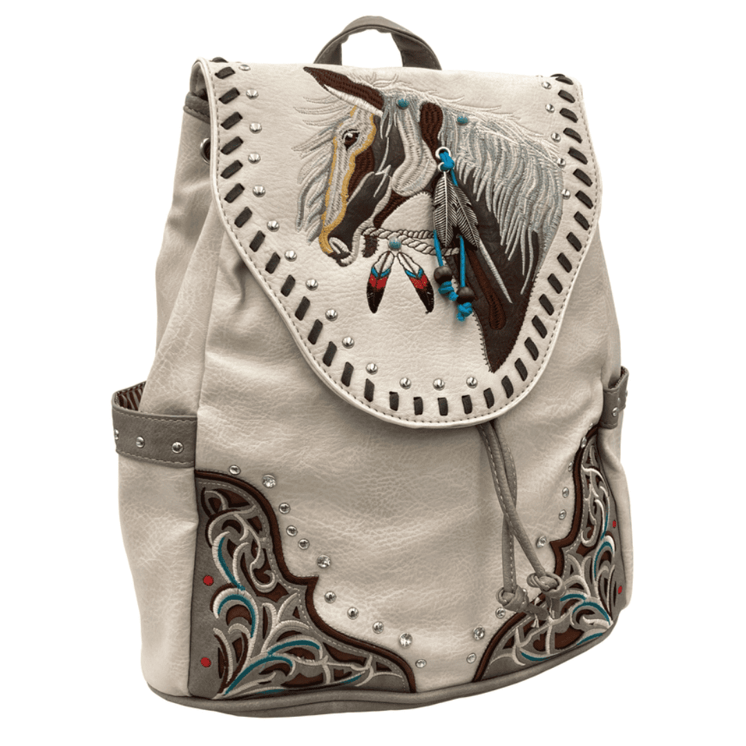 Western Embroidered Horse Backpack - Festigal