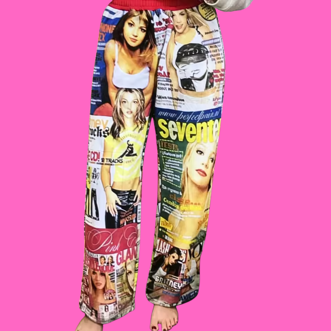 Y2K Britney Wide Leg Pants