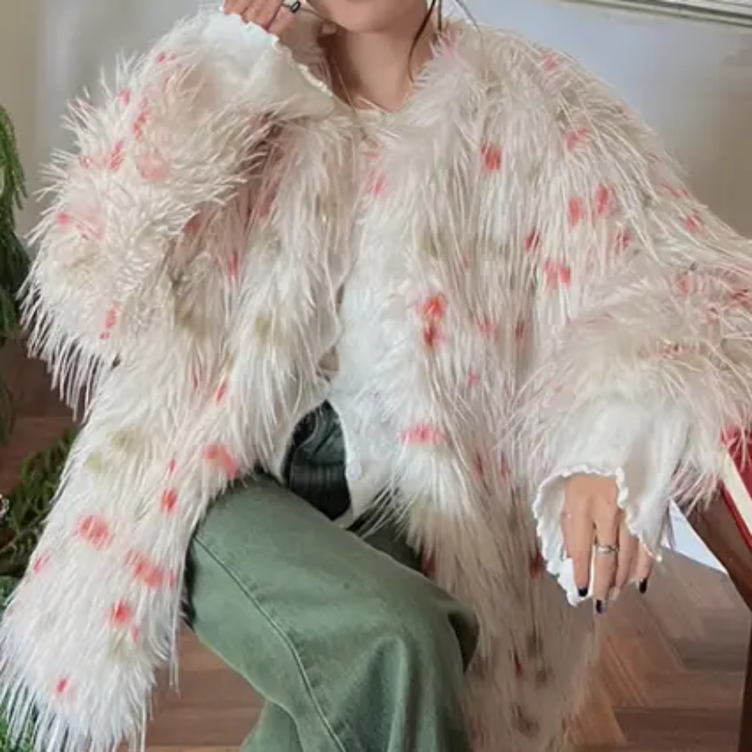 Polka Dot Fur Cape - Festigal