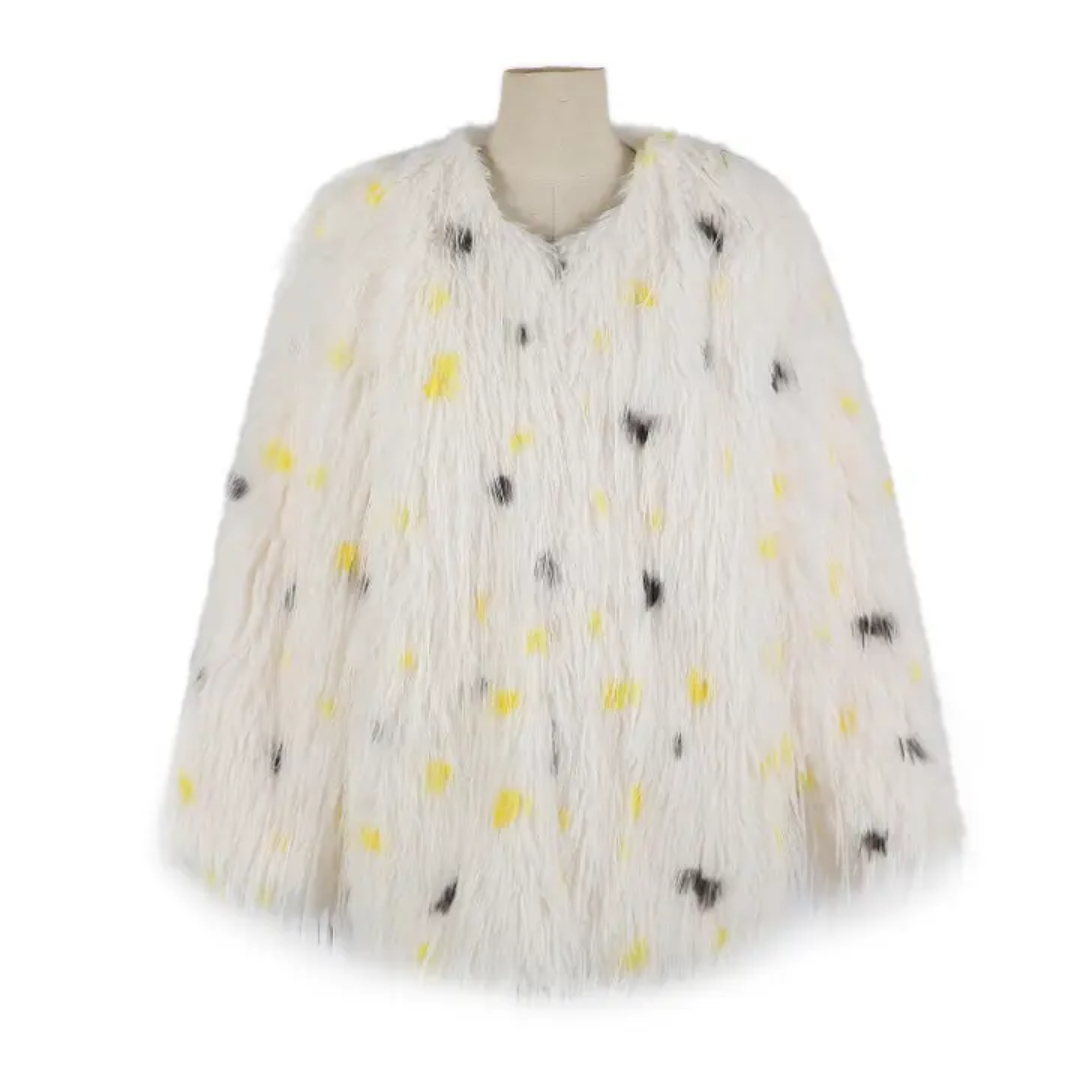 Polka Dot Fur Cape - Festigal