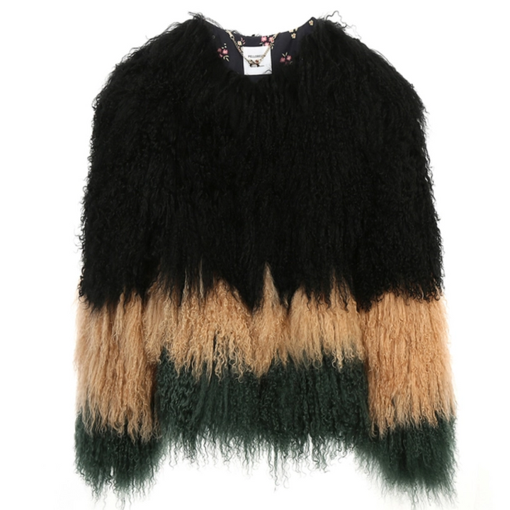 Ombre Mongolian Fur Jacket - Festigal