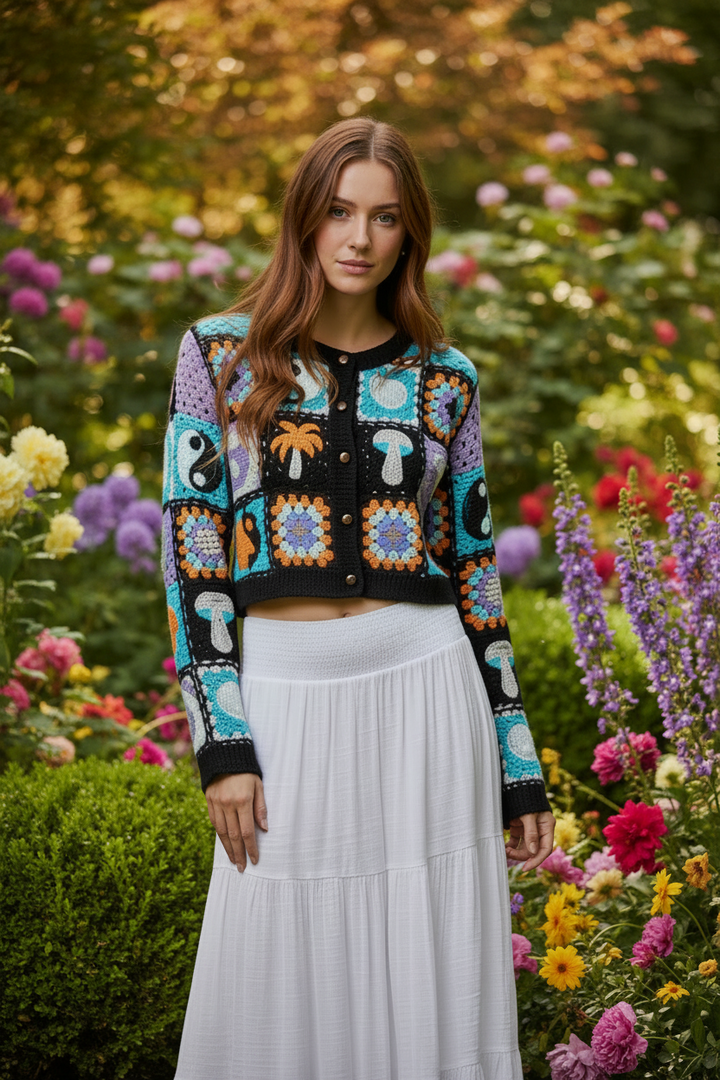 Crochet Patchwork Cardigan