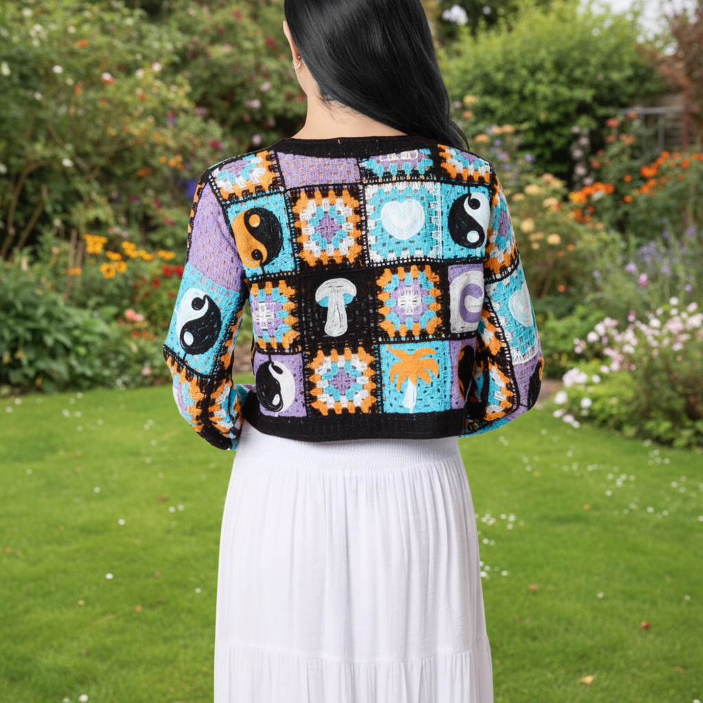 Crochet Patchwork Cardigan