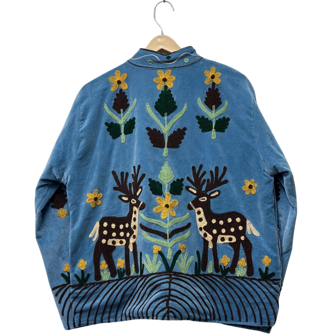 Handmade Velvet Deer Suzani Jacket