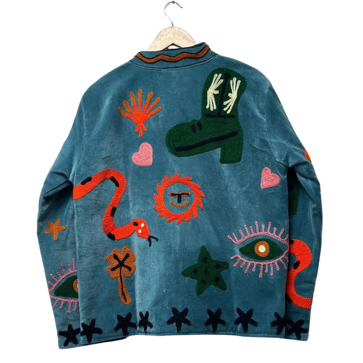 Western Embroidered Velvet Jacket