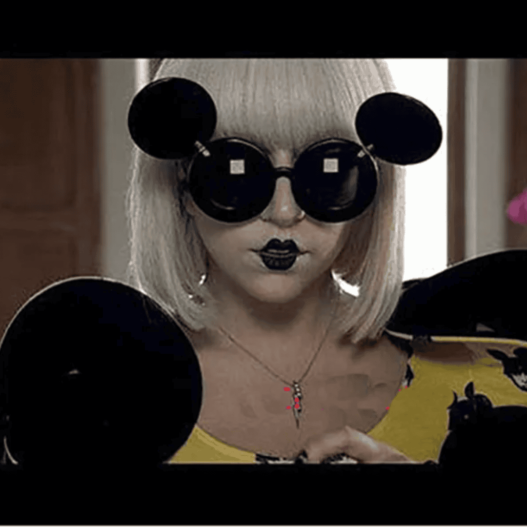 Lady Gaga Circular Flip Sunglasses - Festigal