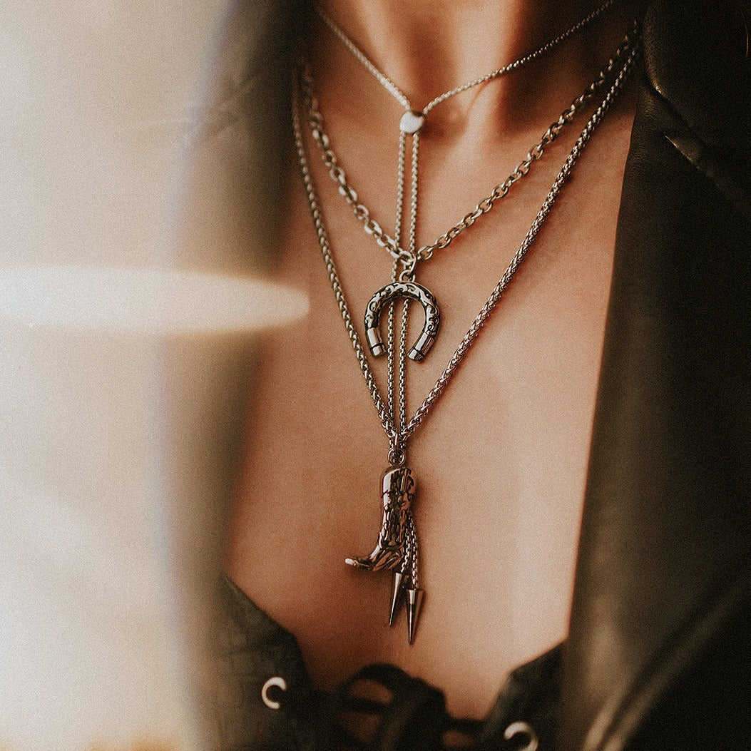 Cowgirl Boot Necklace