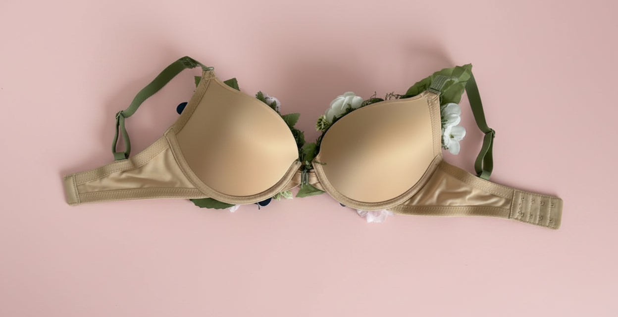 3D Floral Bra