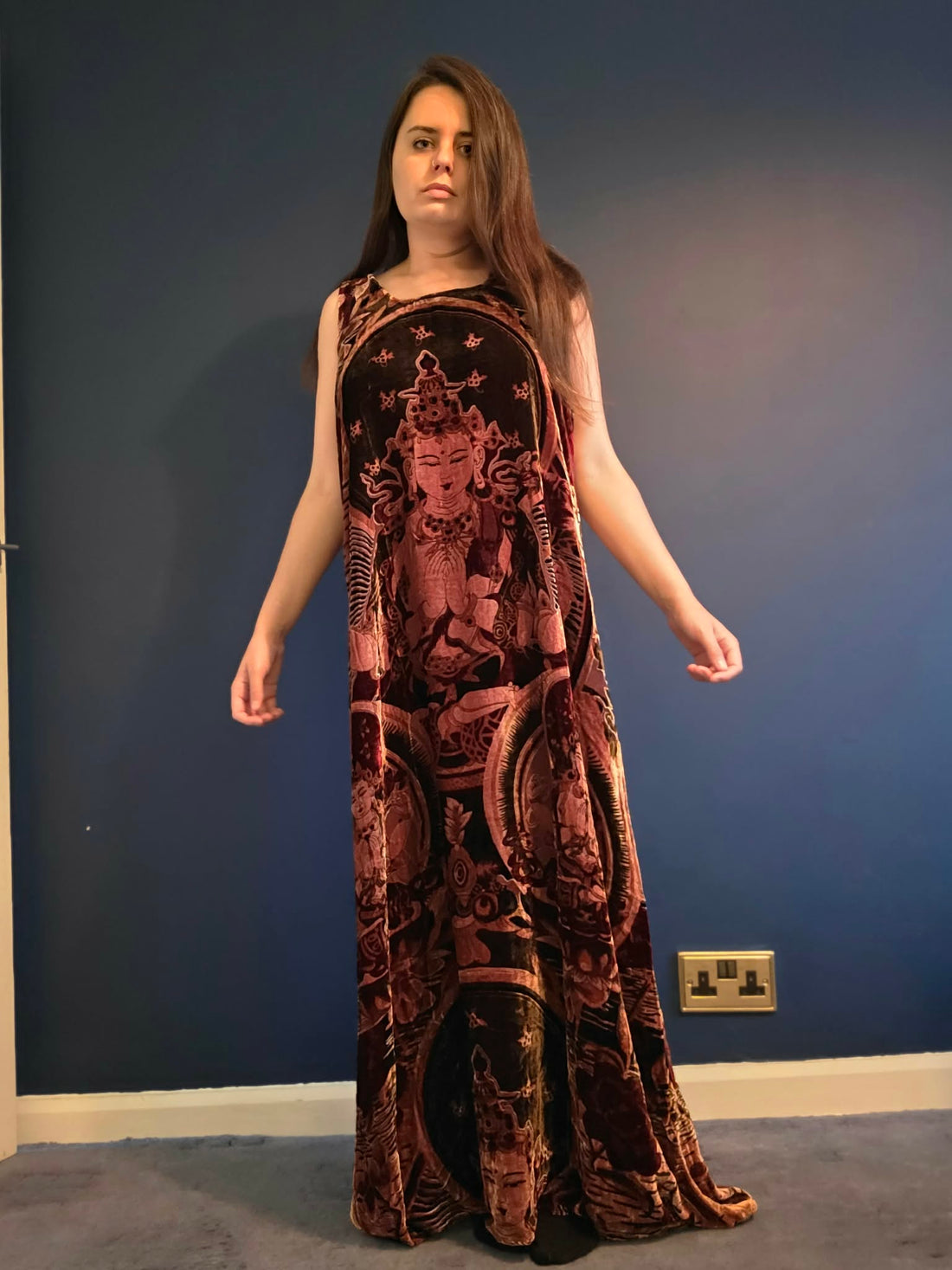 Buddha Silk Velvet Dress