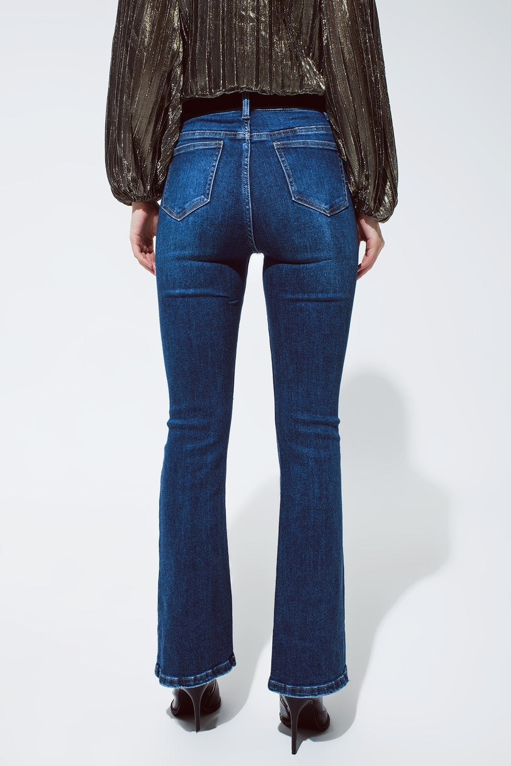 Star Flared Denim Jeans - Festigal
