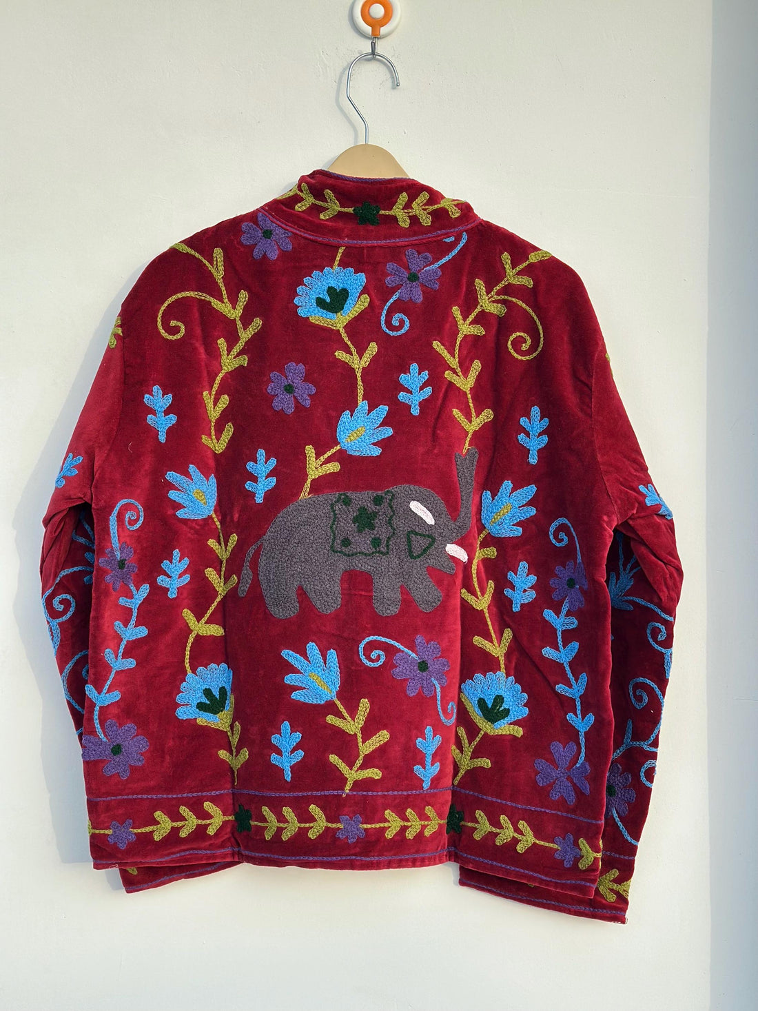 🌸Handmade Velvet Elephant Suzani Jacket