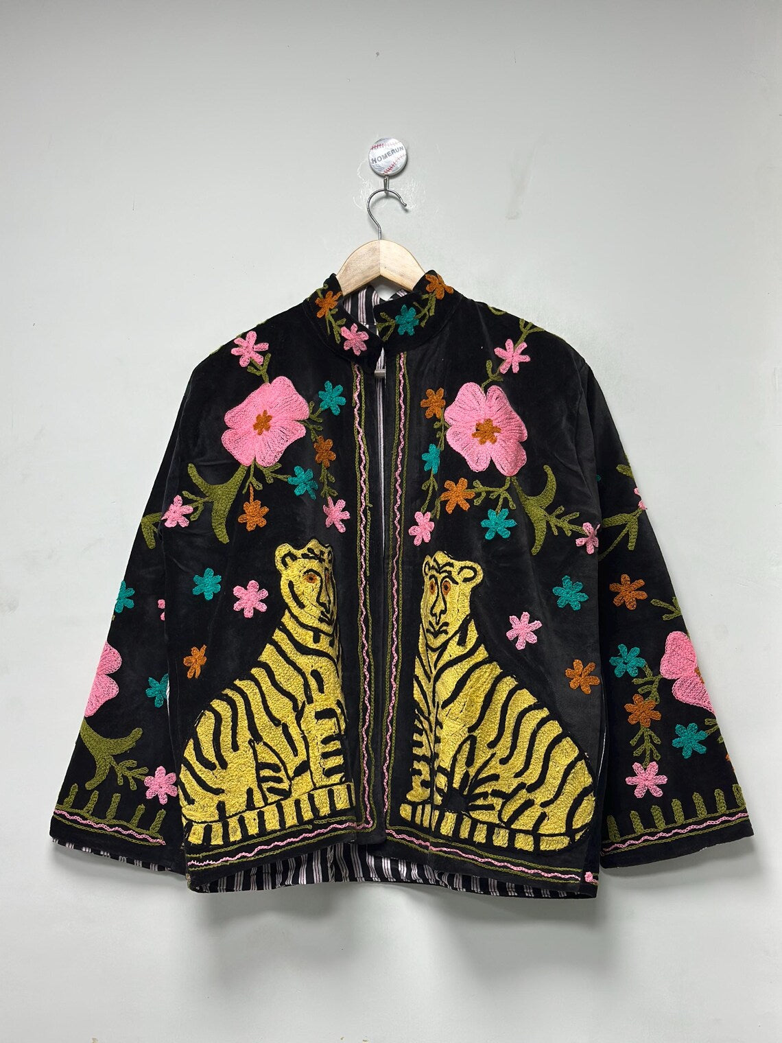 Velvet Tiger Embroidered Suzani Jacket