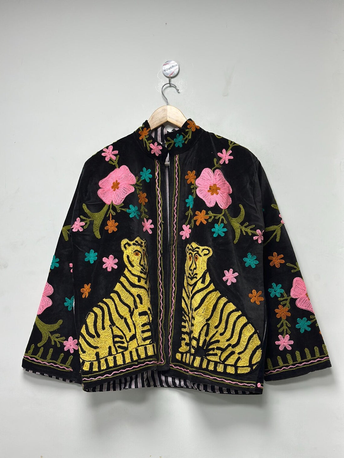 Velvet Tiger Embroidered Suzani Jacket