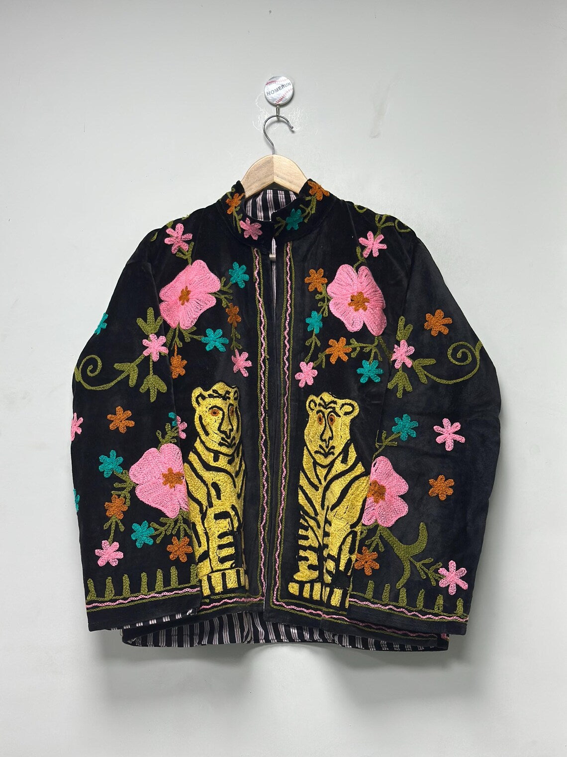Velvet Tiger Embroidered Suzani Jacket