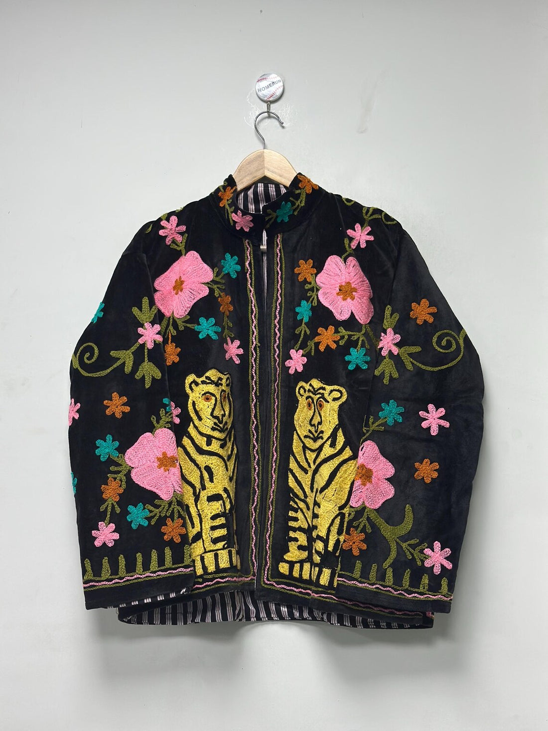 Velvet Tiger Embroidered Suzani Jacket