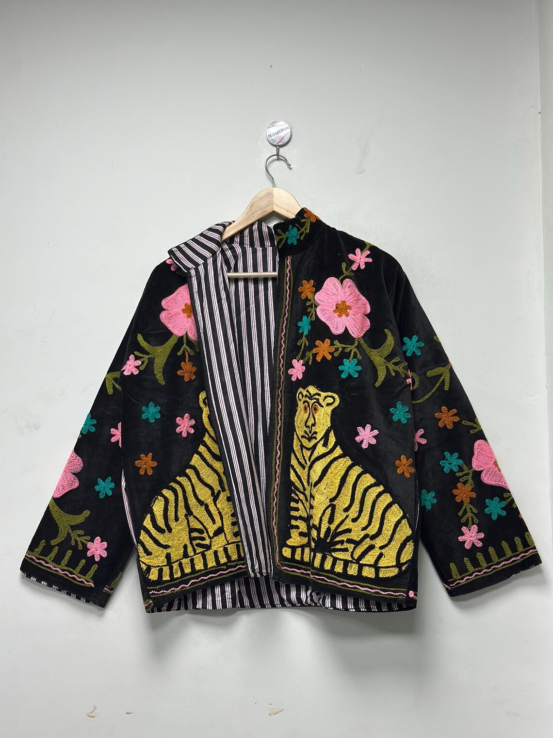 Velvet Tiger Embroidered Suzani Jacket