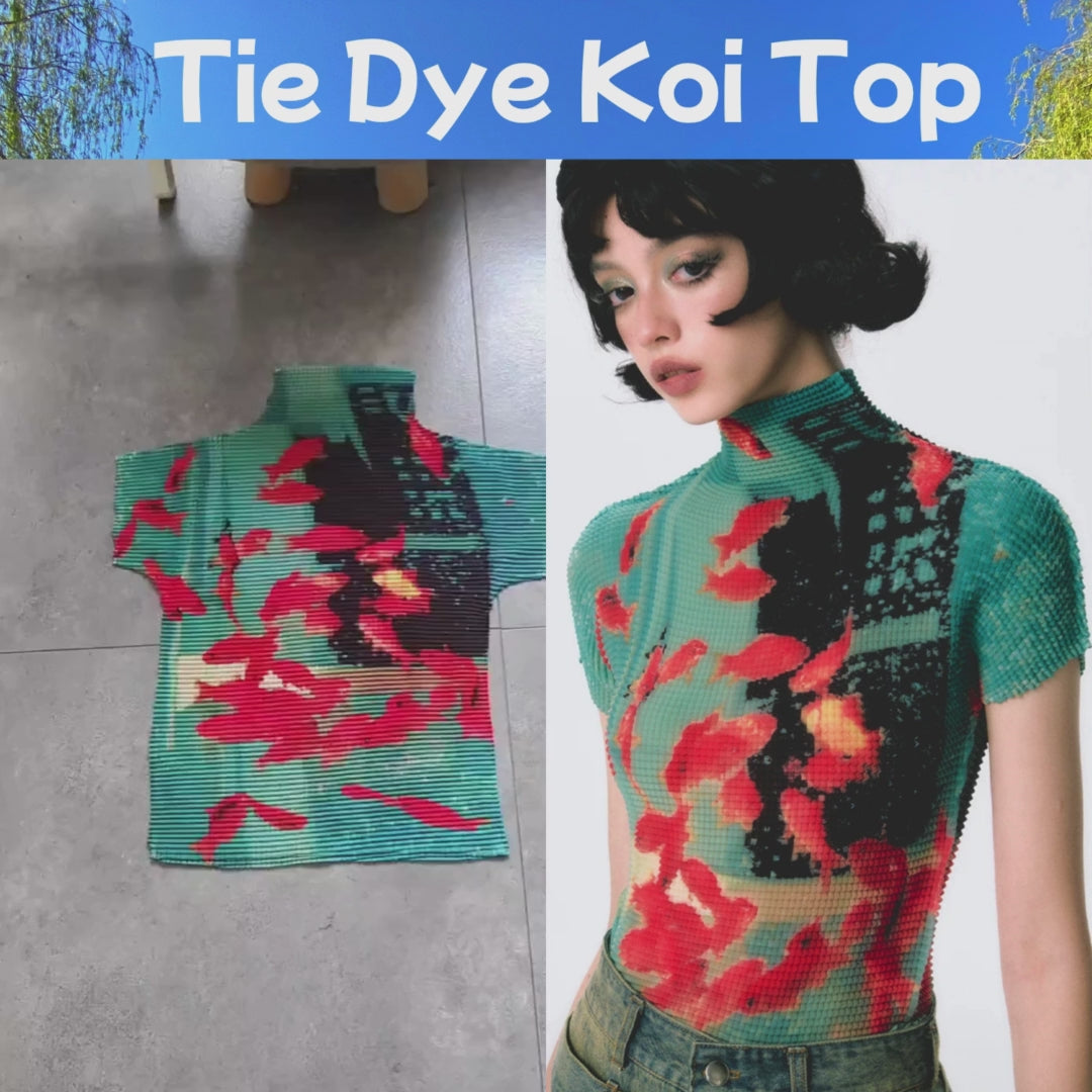Tie Dye Koi Top