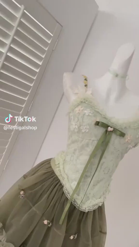 Fairycore Dreiteiliges Set