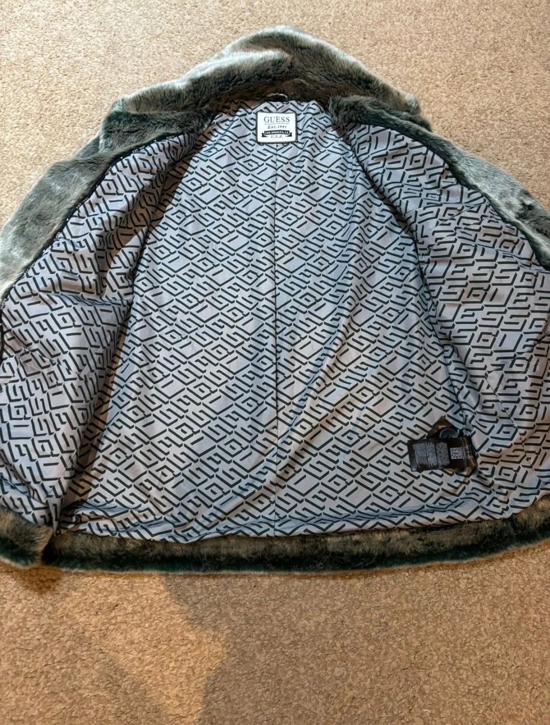 Authentic Men's GUESS Queen Elizabeth & Bowie-Inspired Lightning Bolt Jacket