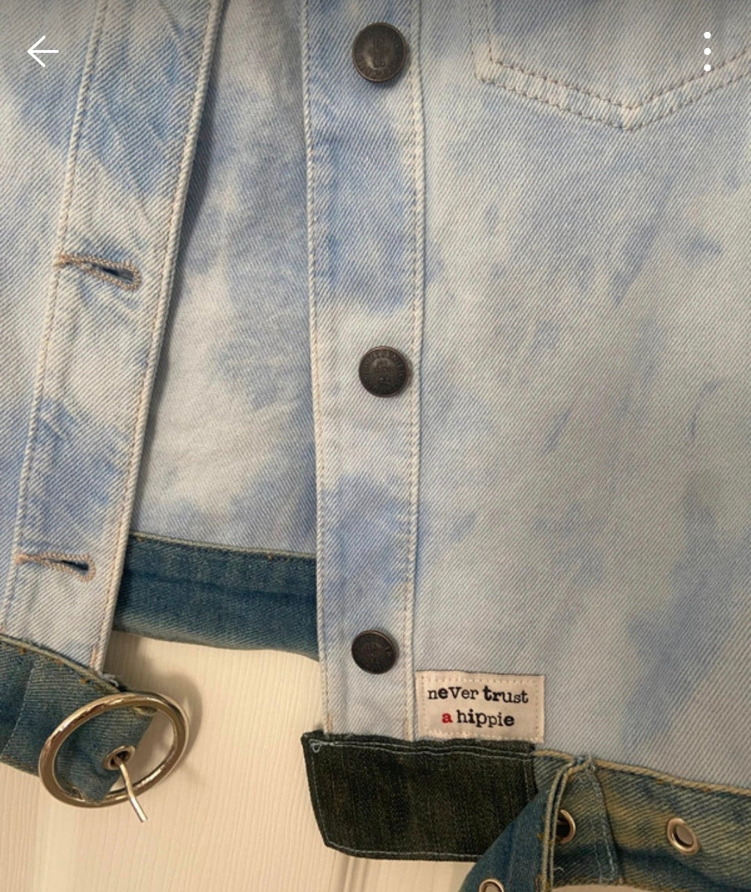 Acid Wash Denim Celestial Jacket