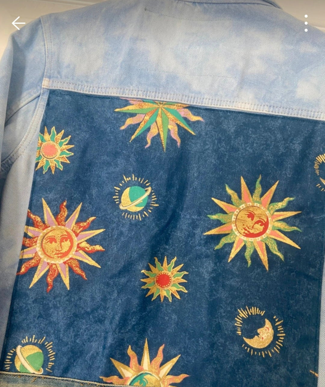 Acid Wash Denim Celestial Jacket