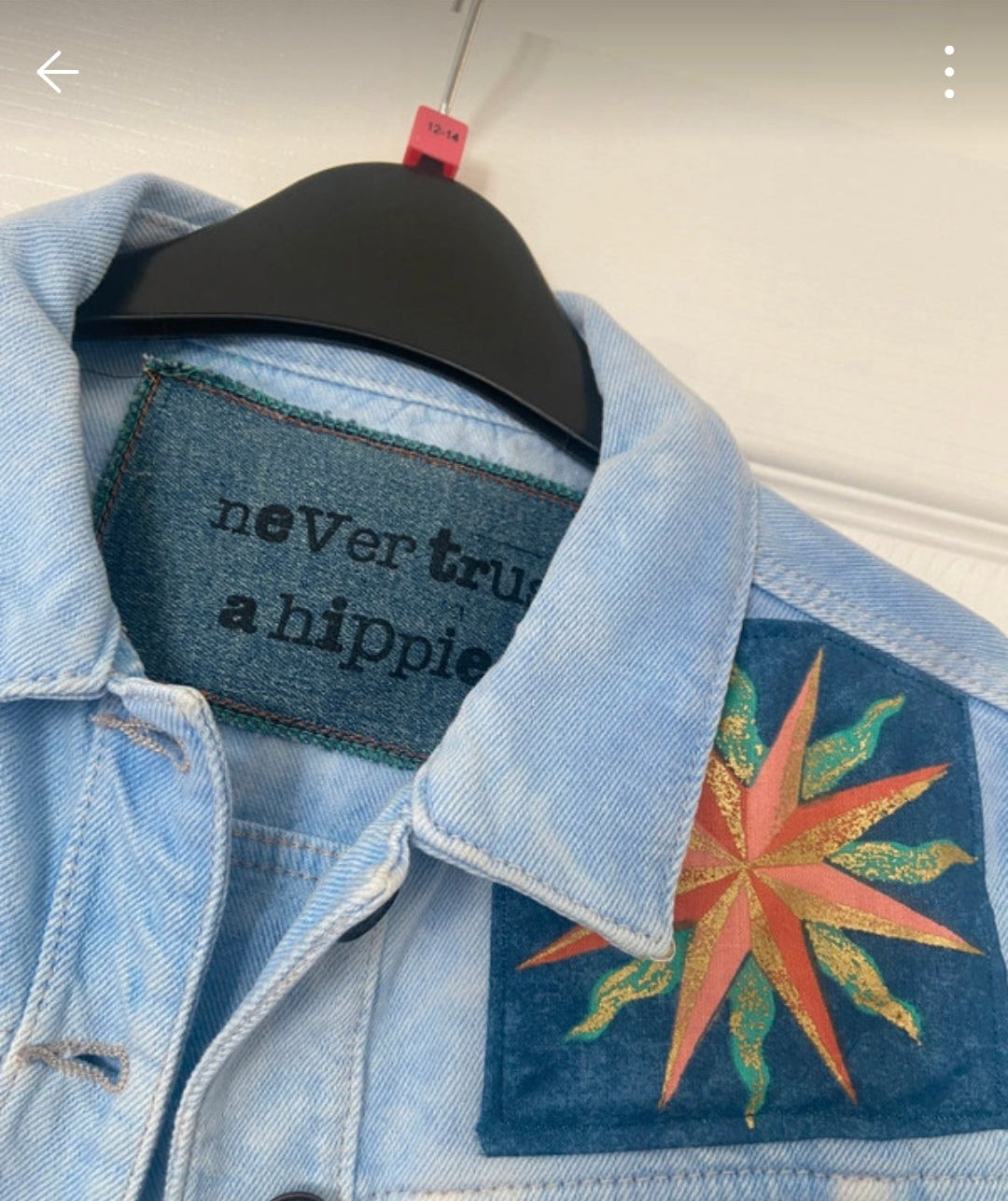 Acid Wash Denim Celestial Jacket