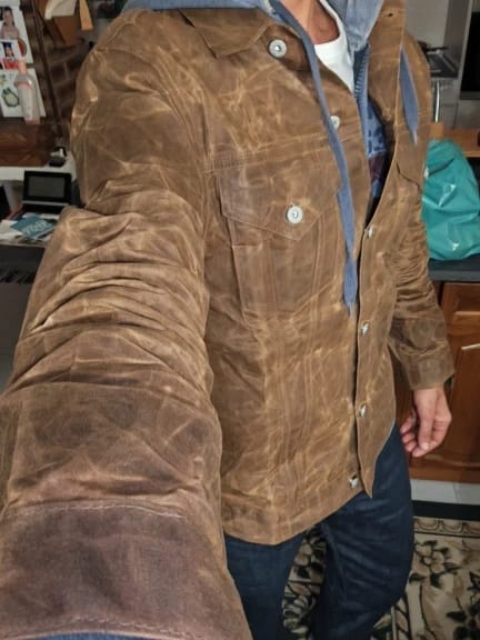 Khaki Oil Waxed Jacket