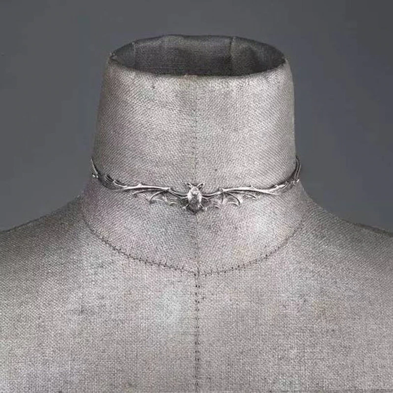 Bat Choker Pendant Necklace - Festigal