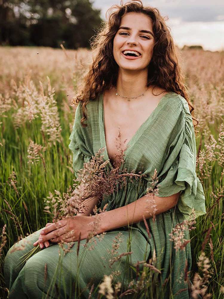 Long Cotton Tunic Cover Over Dress - Festigal