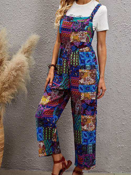 Patchwork Effect Jumpsuit - Festigal