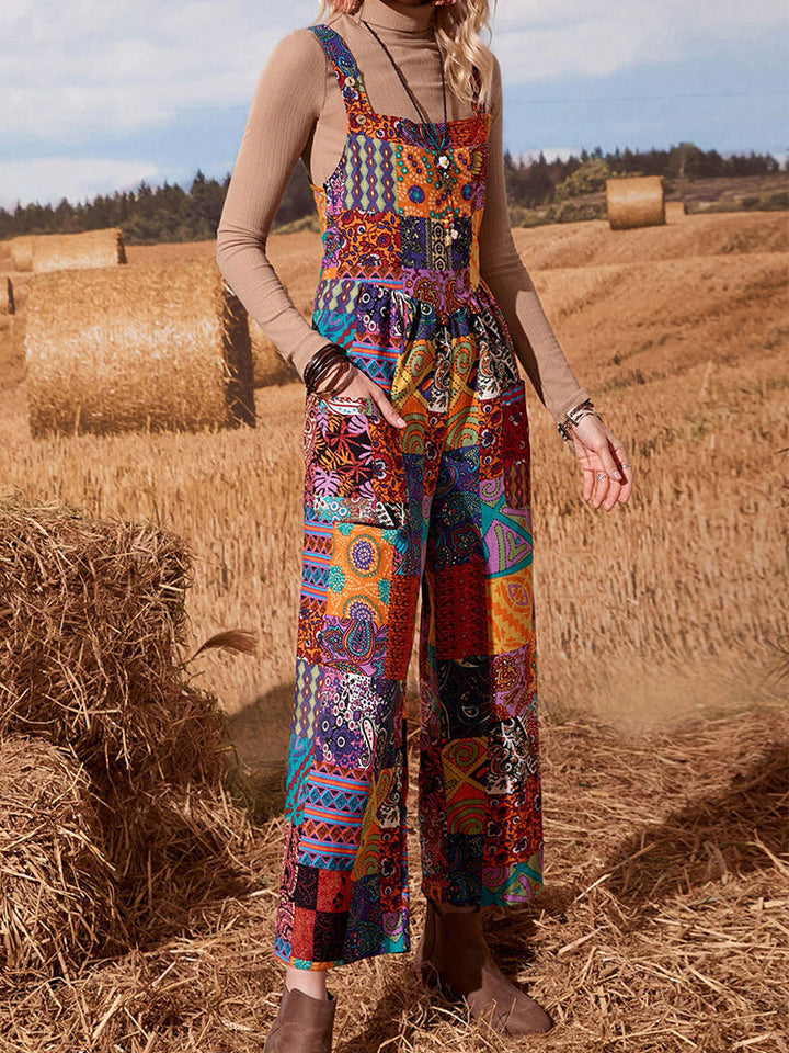 Patchwork Effect Jumpsuit - Festigal