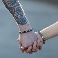 Set of 2 Gemstone Friendship Bracelets