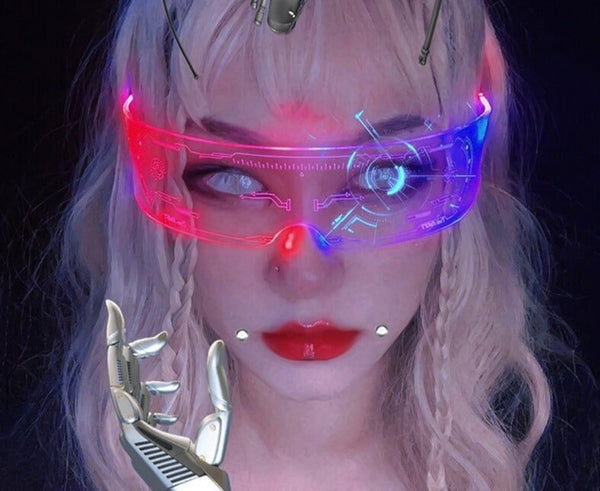 Futuristic Science Tech Colour Change Glasses - Festigal