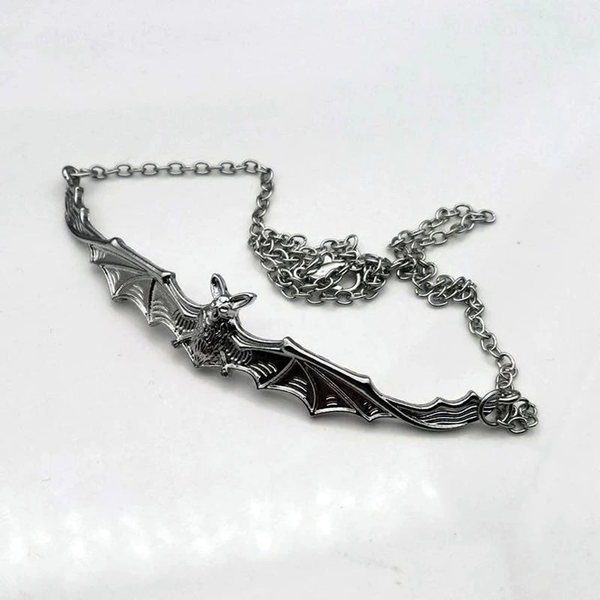 Bat Choker Pendant Necklace - Festigal