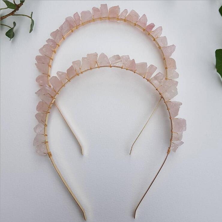 Natural Stone Crystal Headband